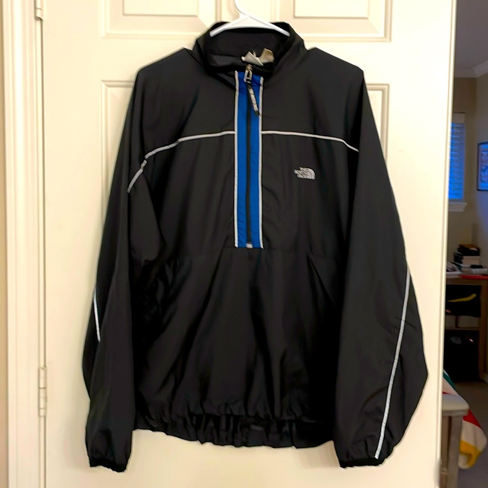 Vintage North Face 90’s windbreaker anorak jacket pullover black size Large